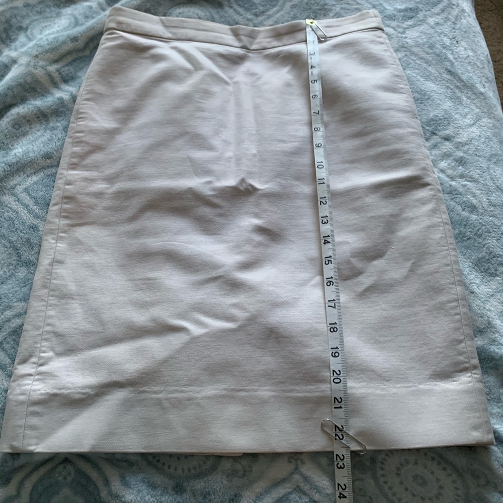 JCREW Ecru pencil skirt